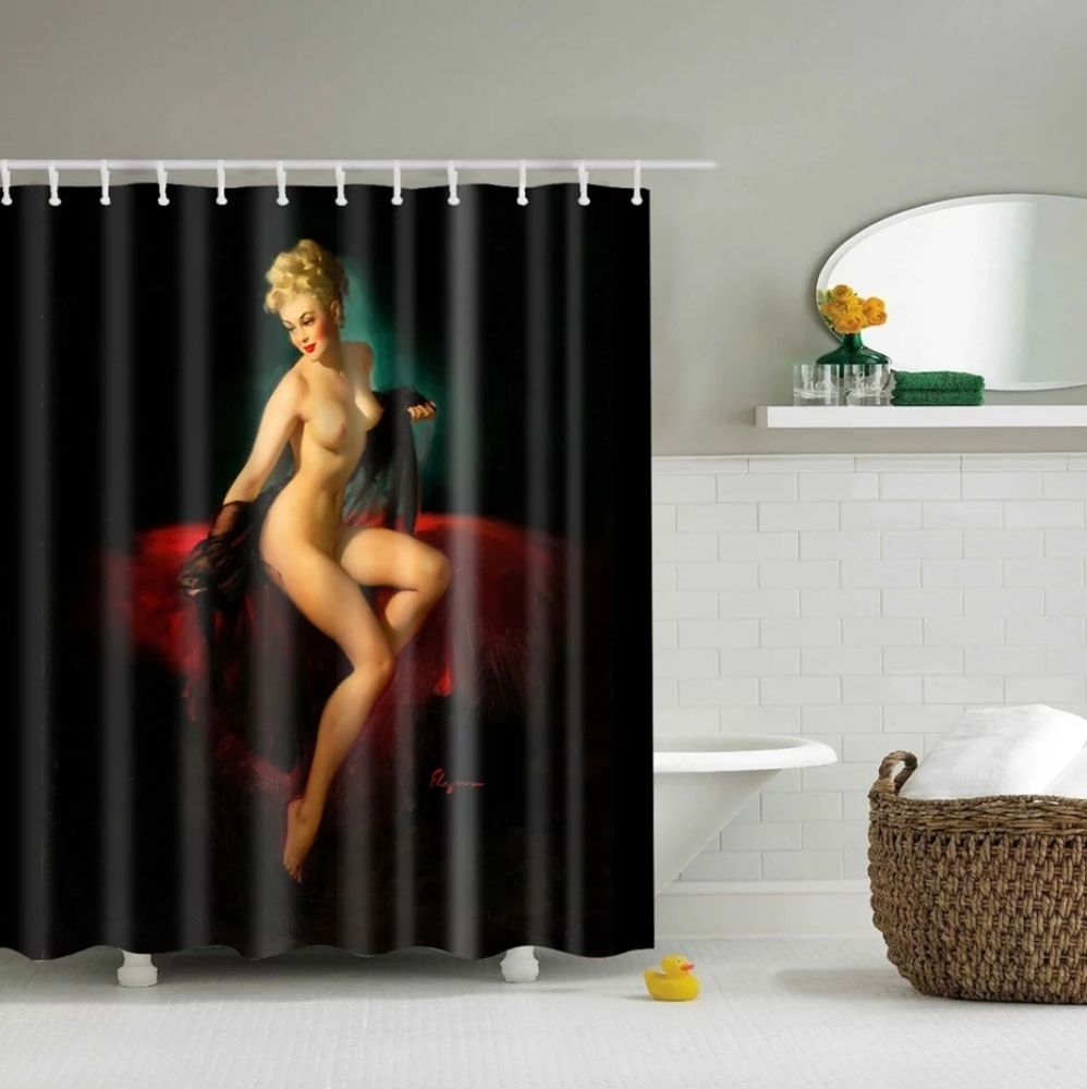 PORTRAIT OF A WOMEN SHOWER CURTAIN